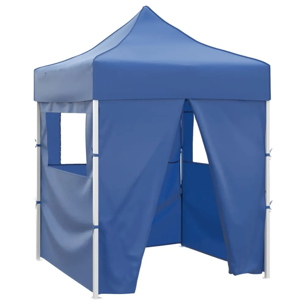 Tenda dobrável profissional festas 4 paredes 2x2 m ço azul para Área de Jantar