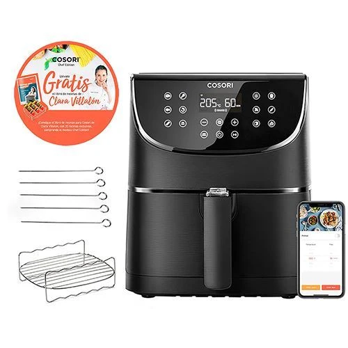 Air Fryer Cosori 5,5L - Preto - Outlet - Grade para Queimadores