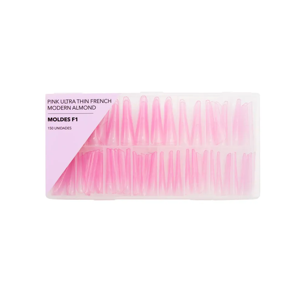 Caixa Ultra Thin French Modern Almond Chiclete - Molde F1 - 150 uni.