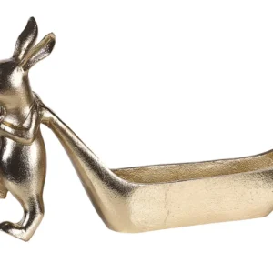 Bandeja decorativa para talheres em alumínio dourado 39 cm PROGO