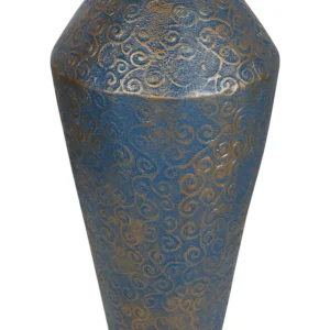 Jarro decorativo MASSA elaborado à mão Cerâmica Azul