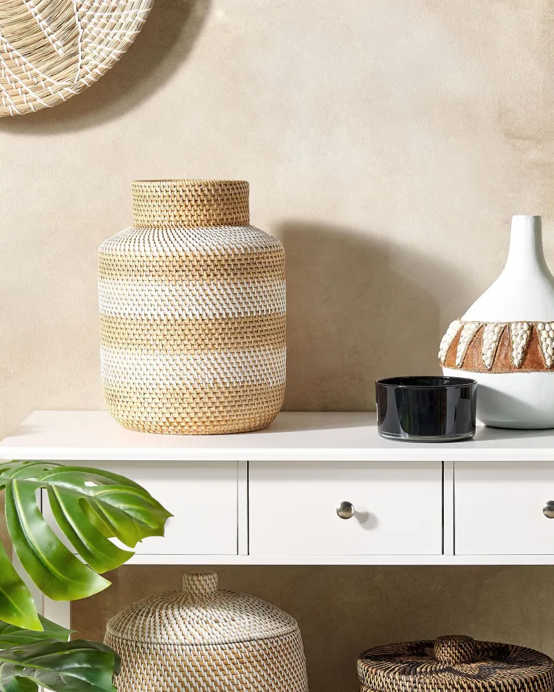 Jarro decorativo RENUN feito à mão Rattan Puro