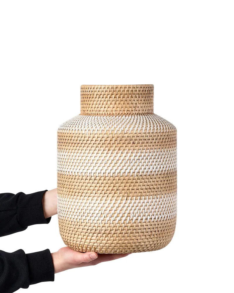 Jarro decorativo RENUN feito à mão Rattan Puro