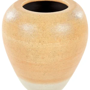 Jarro decorativo SKIONE fabricado à mão Cerâmica Castanho claro