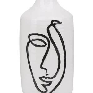 Jarro de flores AENUS produzido à mão Cerâmica Branco