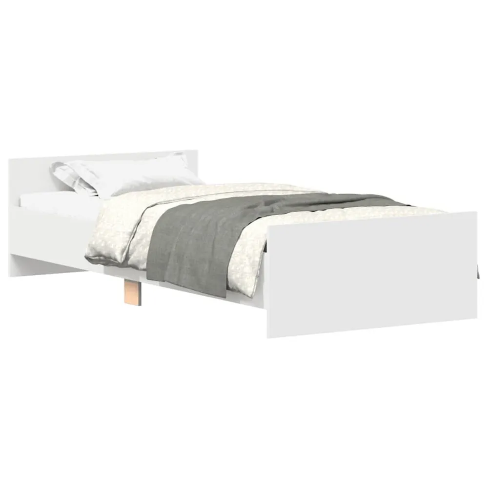 Cinta para Colchão Estrutura de cama 90x200 cm derivados de madeira branco