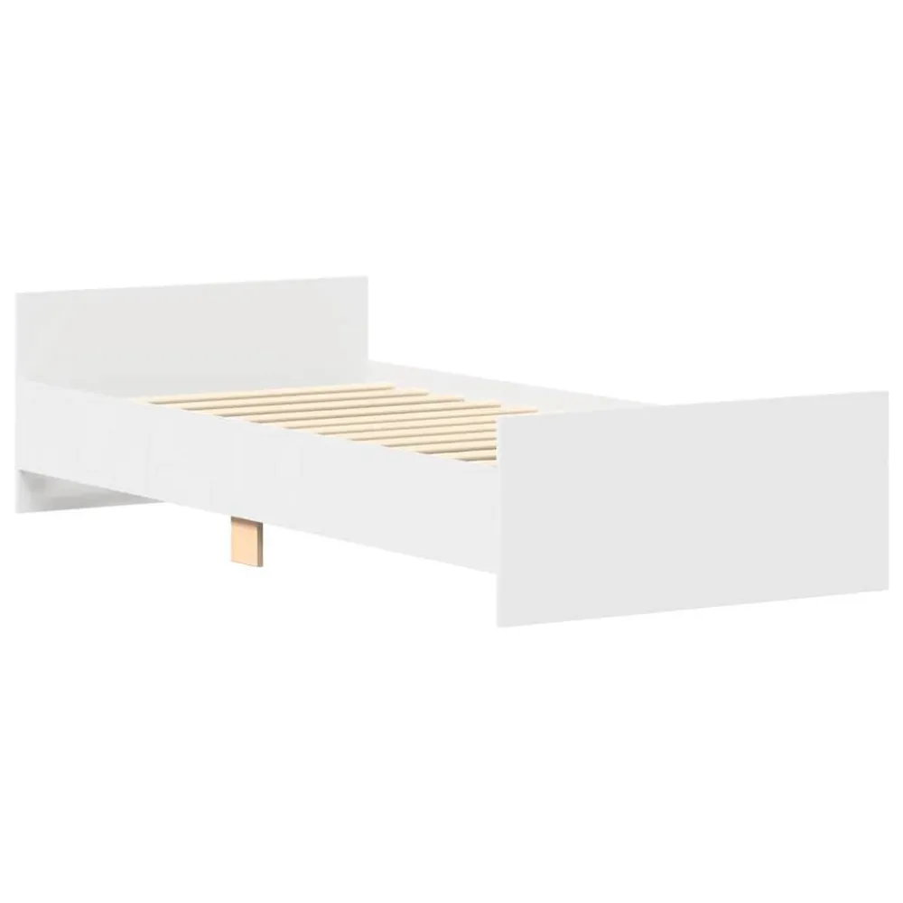 Cinta para Colchão Estrutura de cama 90x200 cm derivados de madeira branco