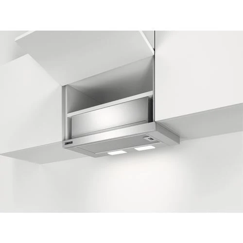 Exaustor Integrado Zanussi ZFP216S | 59,8x28,4 cm | 330 m³/h | 64 dB | C | ço inoxidável