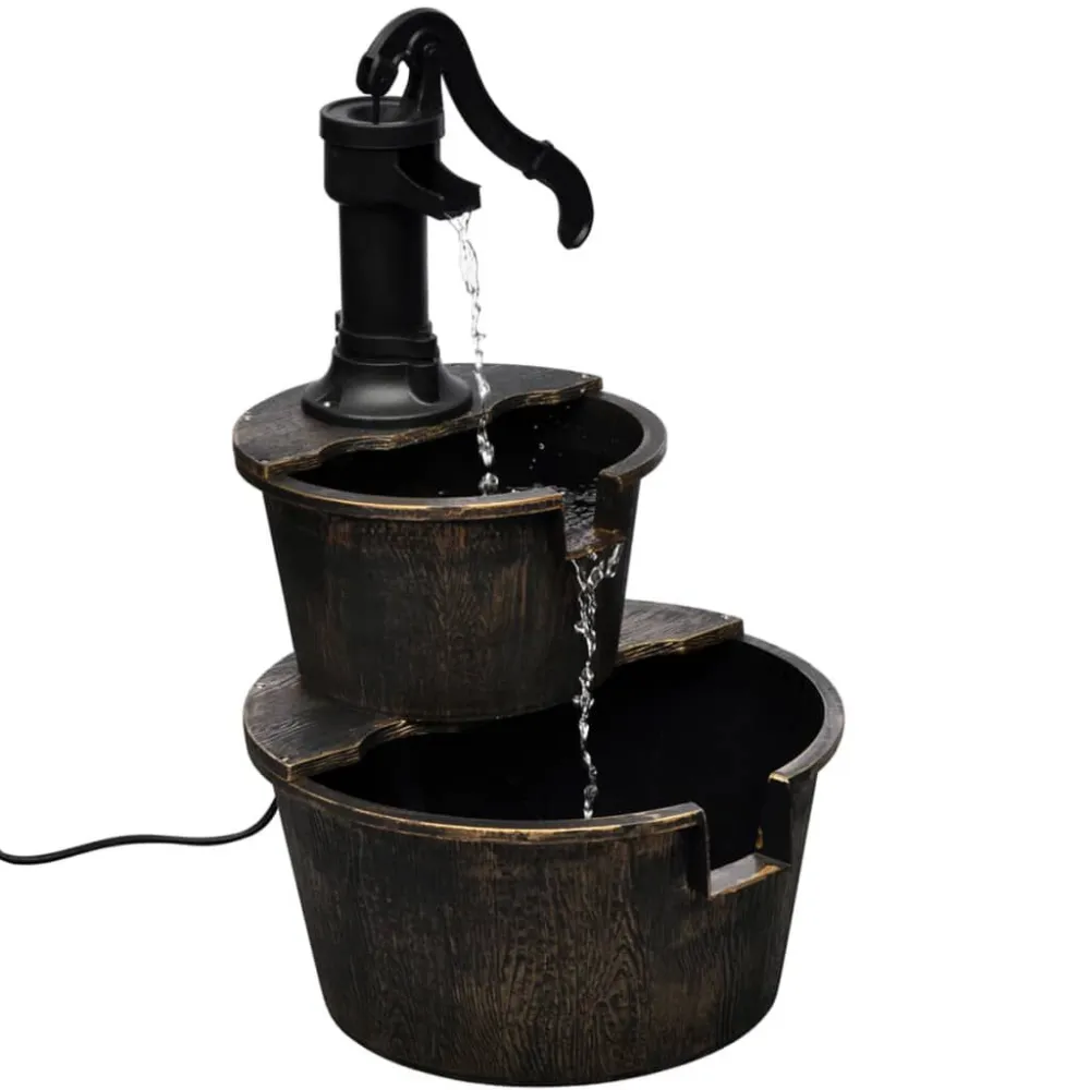 Fonte de parede com design de bomba mecânico