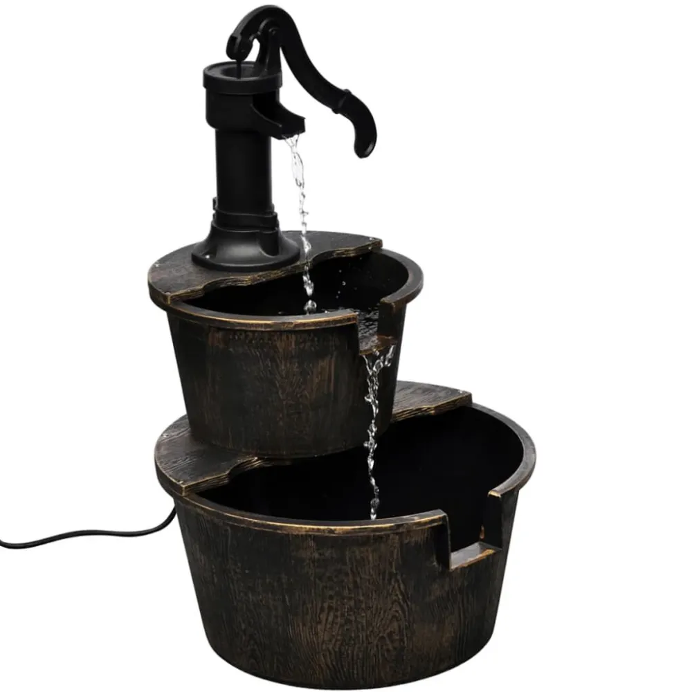 Fonte de parede com design de bomba mecânico