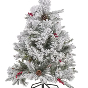 Compatível Universal Árvore de natal com efeito de neve 120 cm MASALA