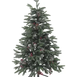Árvore de natal verde com efeito de neve 120 cm DENALI para Inverno Severo