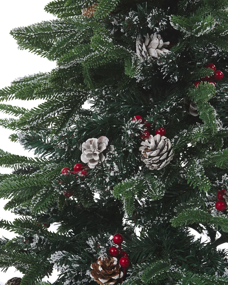 Árvore de natal verde com efeito de neve 120 cm DENALI para Inverno Severo