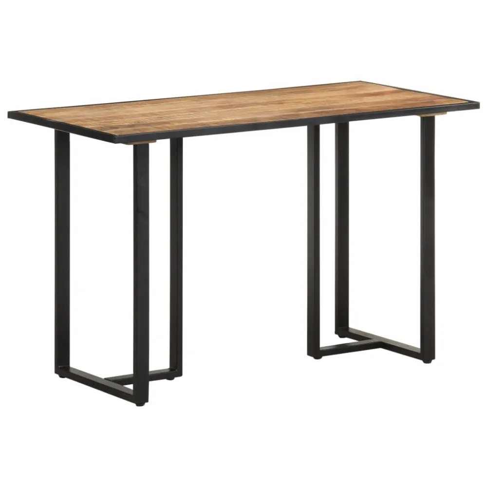 Mesa de jantar 120 cm madeira de mangueira áspera da Coleção Clássica