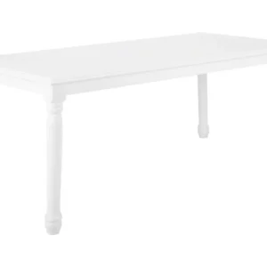 Premium de Luxo Mesa de jantar branca 180 x 90 cm CARY