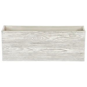 Certificado para Vida Selvagem Vaso com efeito de madeira branca 42 x 13 x 15 cm PAOS