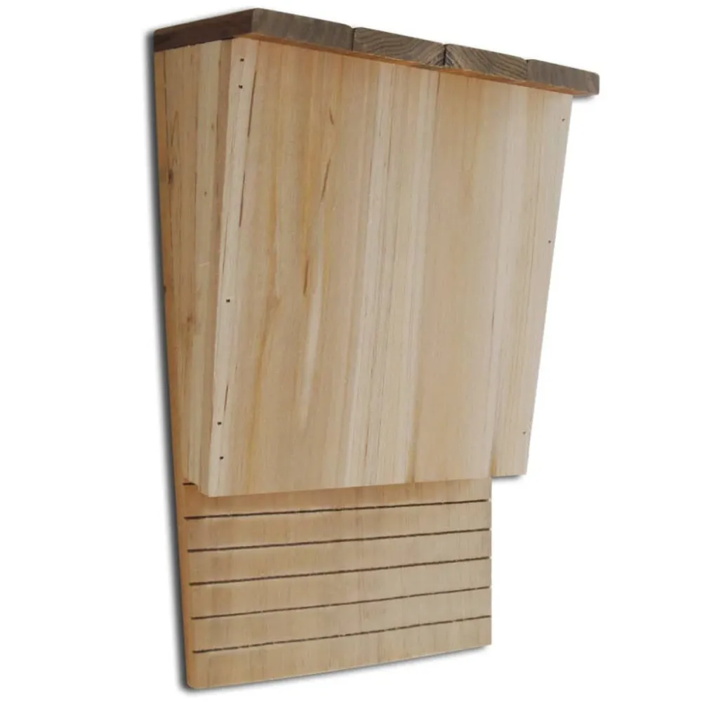 Conjunto de 2 casas de morcegos 22 x 12 x 34 cm Resistente ao Tempo