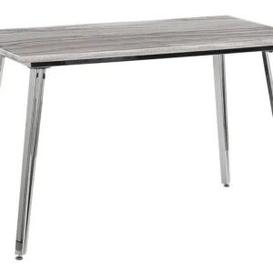 Dining Table 120 x 70 cm Marble Effect Brilhante GREYTON
