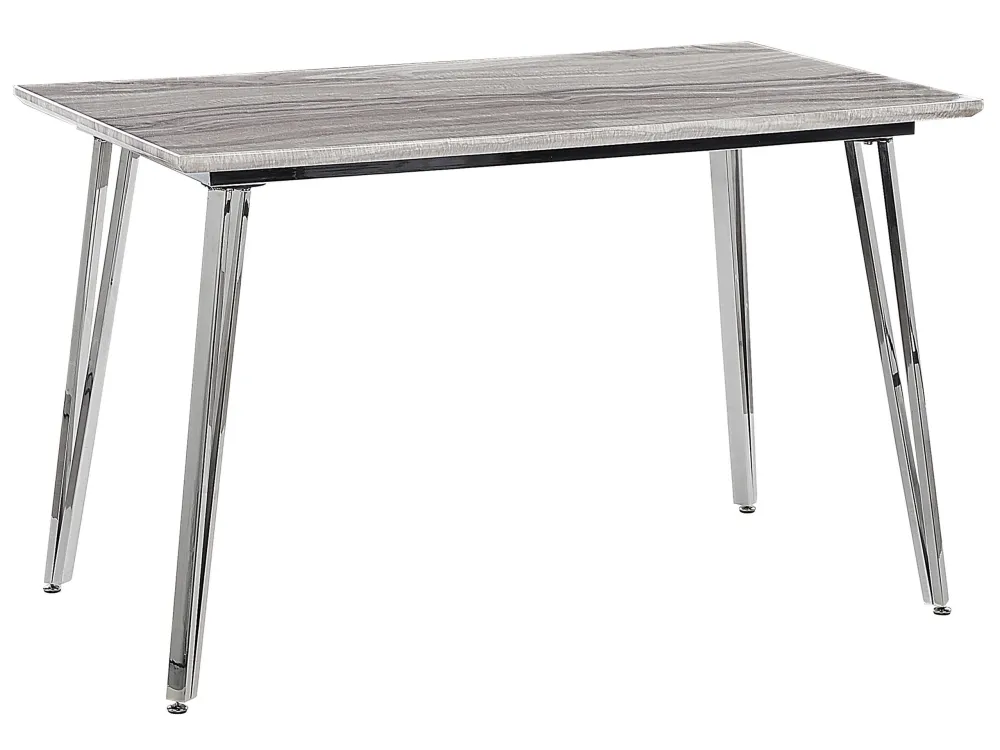 Dining Table 120 x 70 cm Marble Effect Brilhante GREYTON
