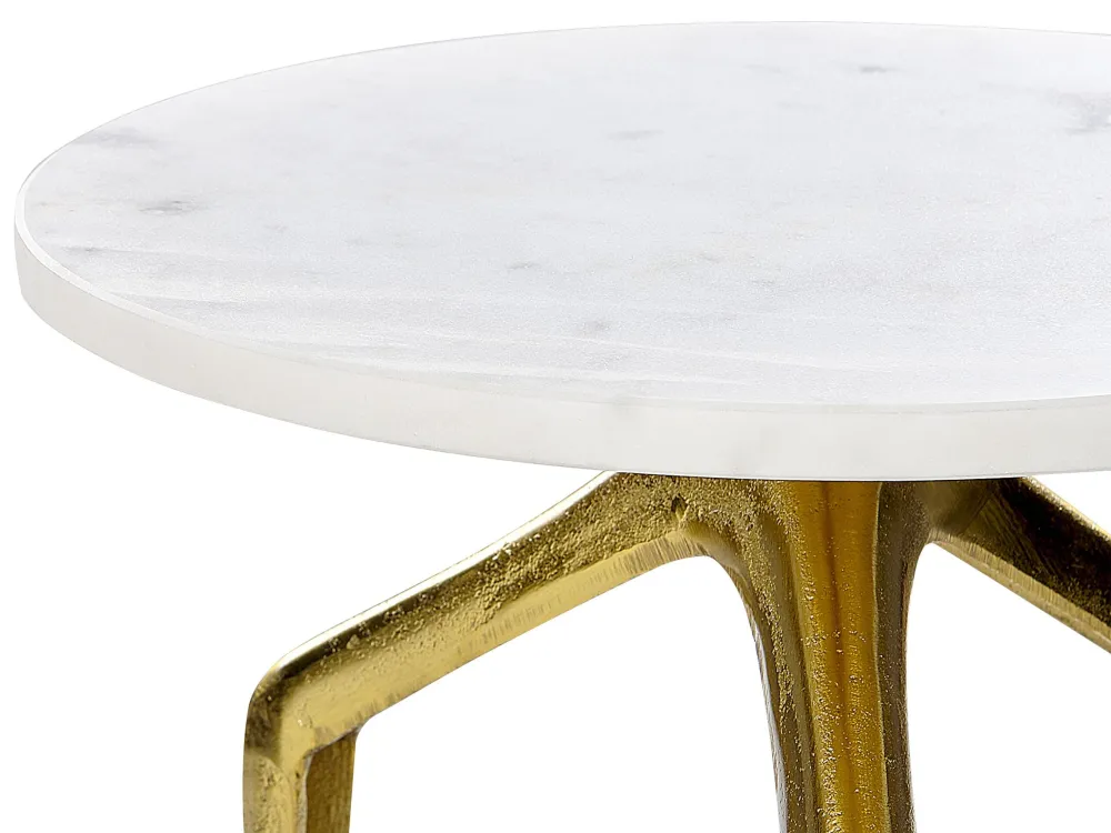 Side Table Pérola Marble Gold TILPA