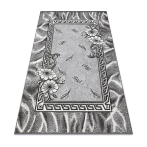 BCF Rug Morad TRIO Eterno flores, folhas - cinzento 200x300 cm