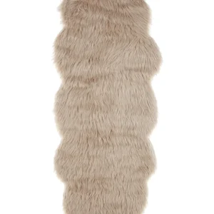Faux Sheepskin Rug Sand Bege claro MAMUNGARI