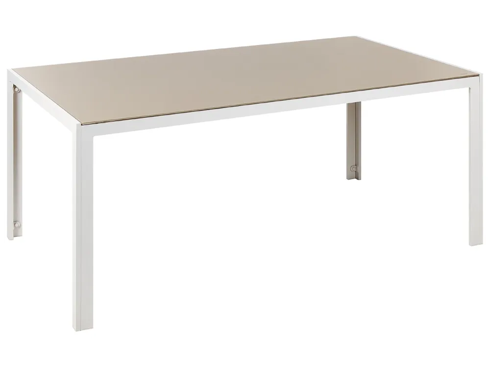 Garden Dining Table 160 x 90 cm Cor creme CATANIA