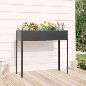 Vaso/floreira jardim 100,5x40,5x90 cm ço galvanizado antracite
