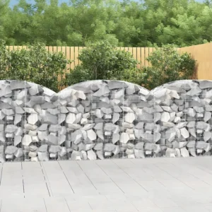 Cesto gabião arqueado 150x50x100/120 cm ferro galvanizado