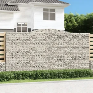 Cestos gabião arqueados 5peças 400x50x200/220cm ferro galvanizado