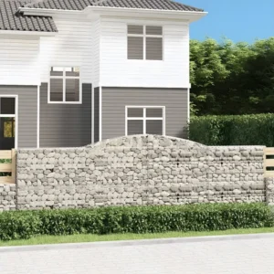Cestos gabião arqueados 25 peças 400x50x120/140 ferro galvanizado