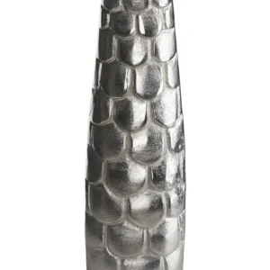 Jarro de flores SUKHOTHAI criado à mão Metal Prateado