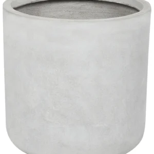 Vaso para plantas cinzento 34 x 34 x 33 cm MESSENE Kit de 3 Tamanhos