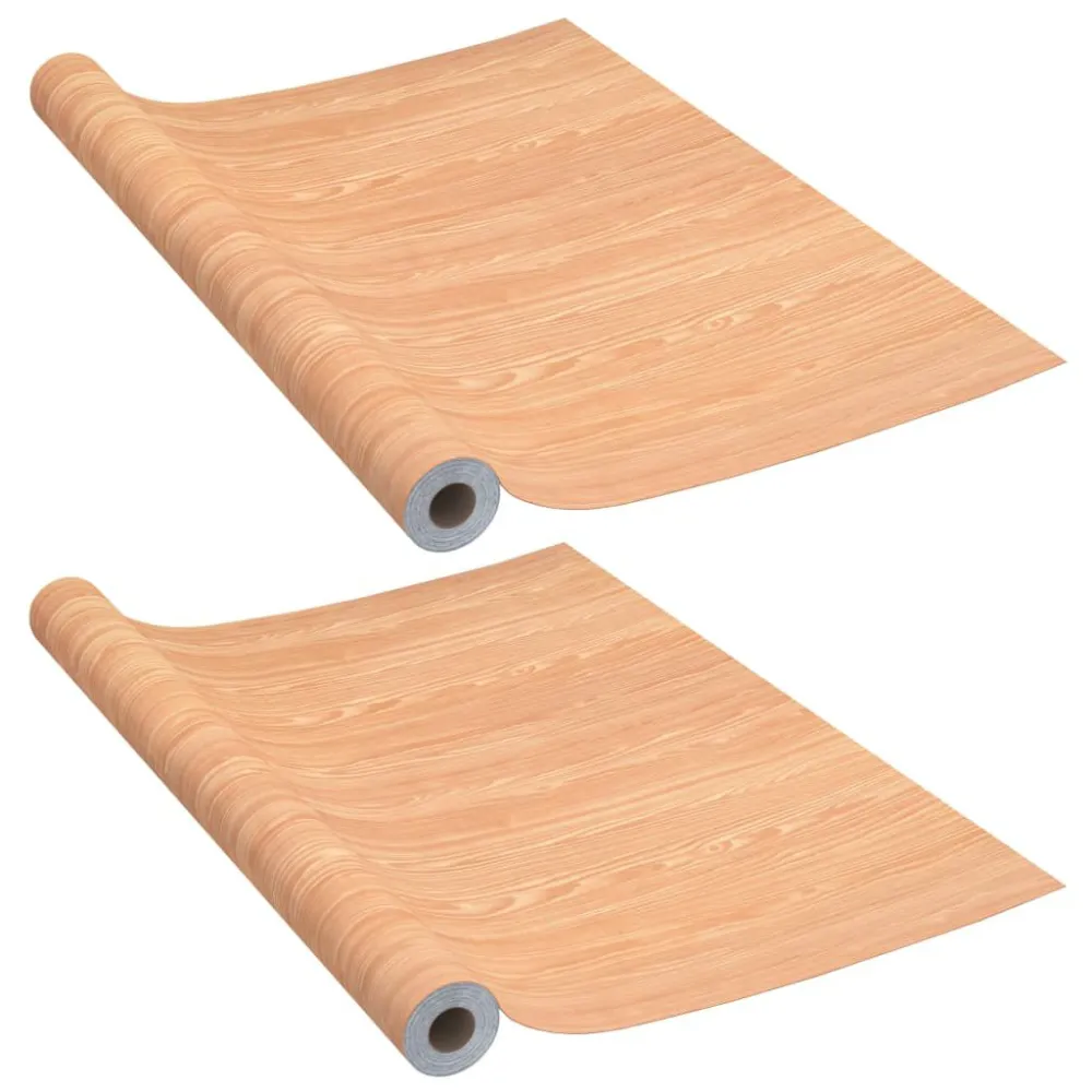 Autocolante para porta 2 pcs 210x90 cm PVC cor castanho ácer