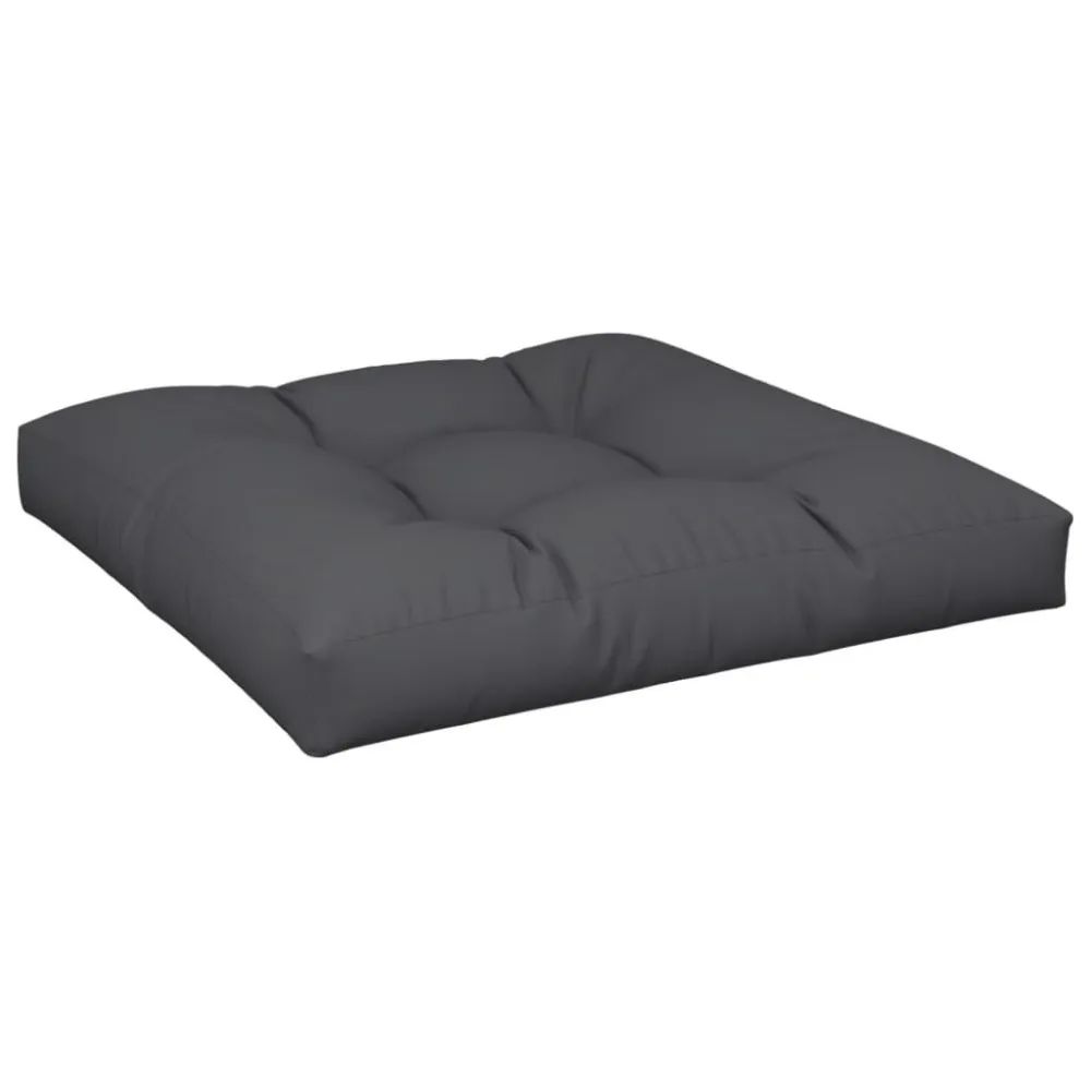 Almofada de Cetim Almofadão para sofá de paletes 80x80x12 cm tecido preto