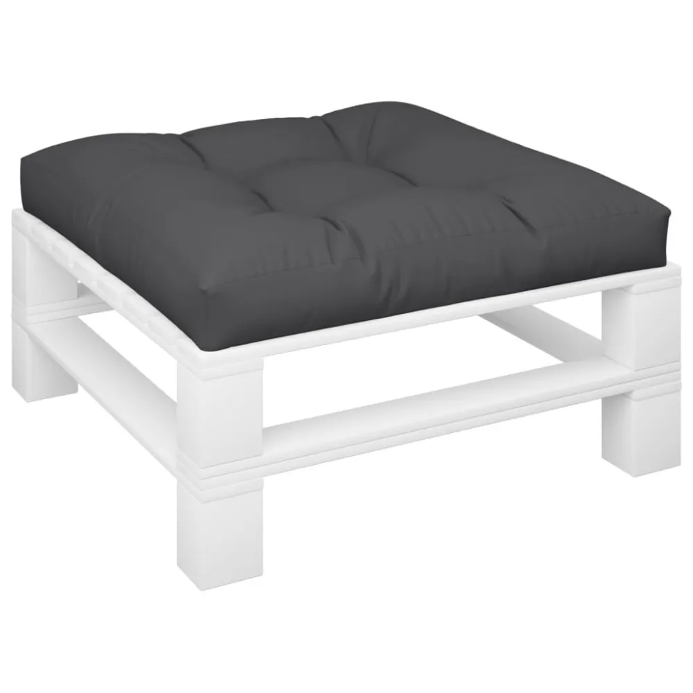 Almofada de Cetim Almofadão para sofá de paletes 80x80x12 cm tecido preto