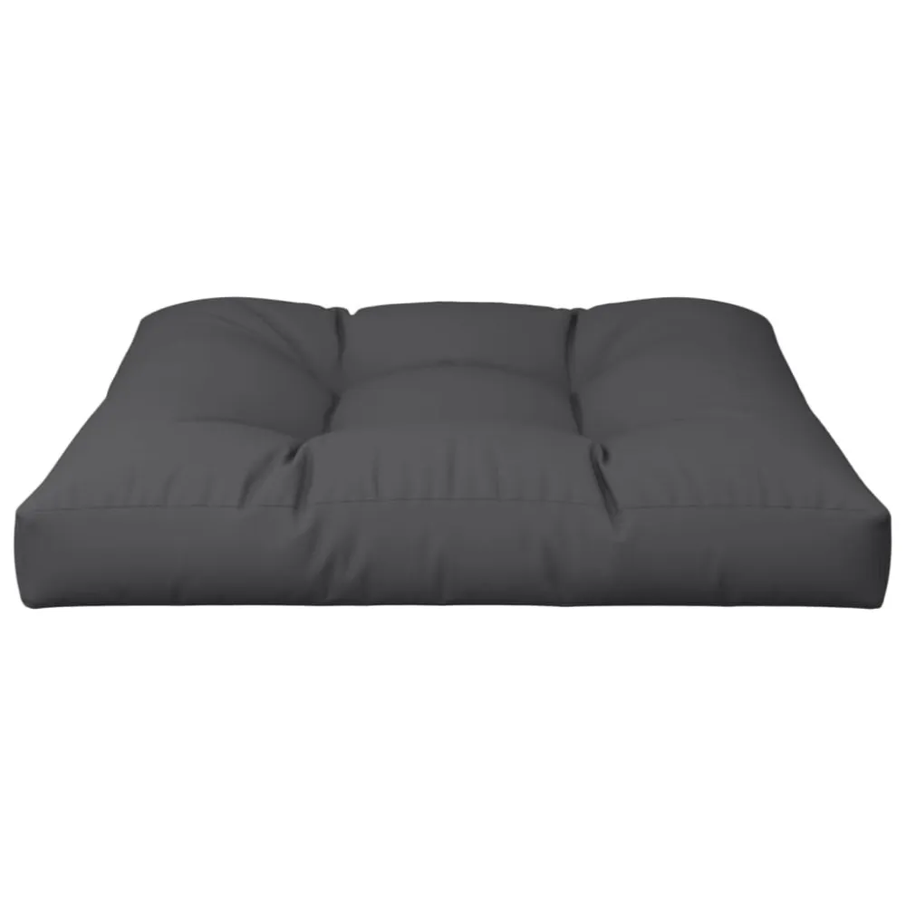 Almofada de Cetim Almofadão para sofá de paletes 80x80x12 cm tecido preto