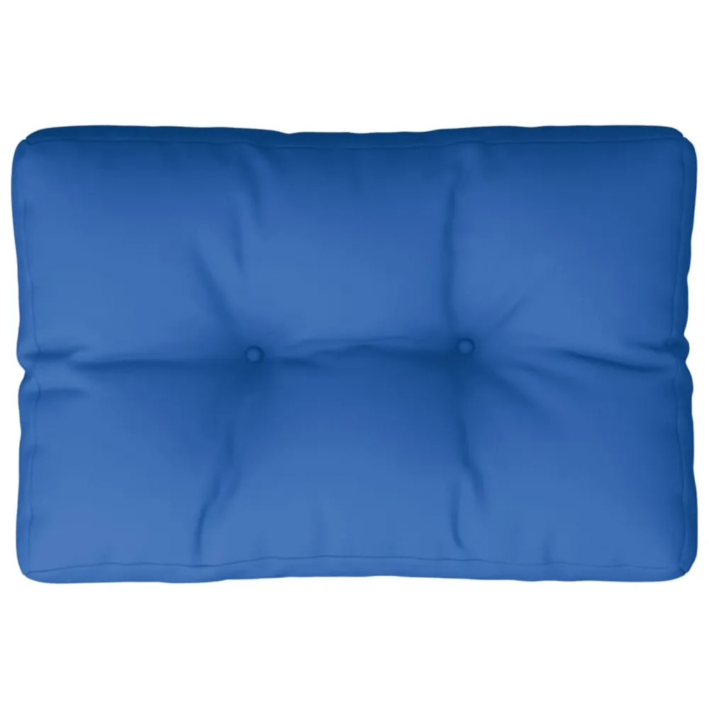 Almofada de Cetim Almofadão para sofá de paletes 50x40x12 cm tecido azul legítimo
