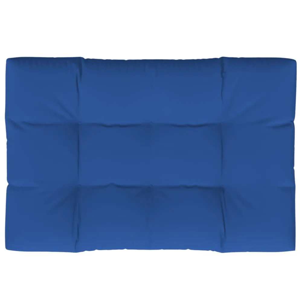 Almofada de Sofá Almofadão para sofá de paletes 120x80x12 cm tecido azul efetivo