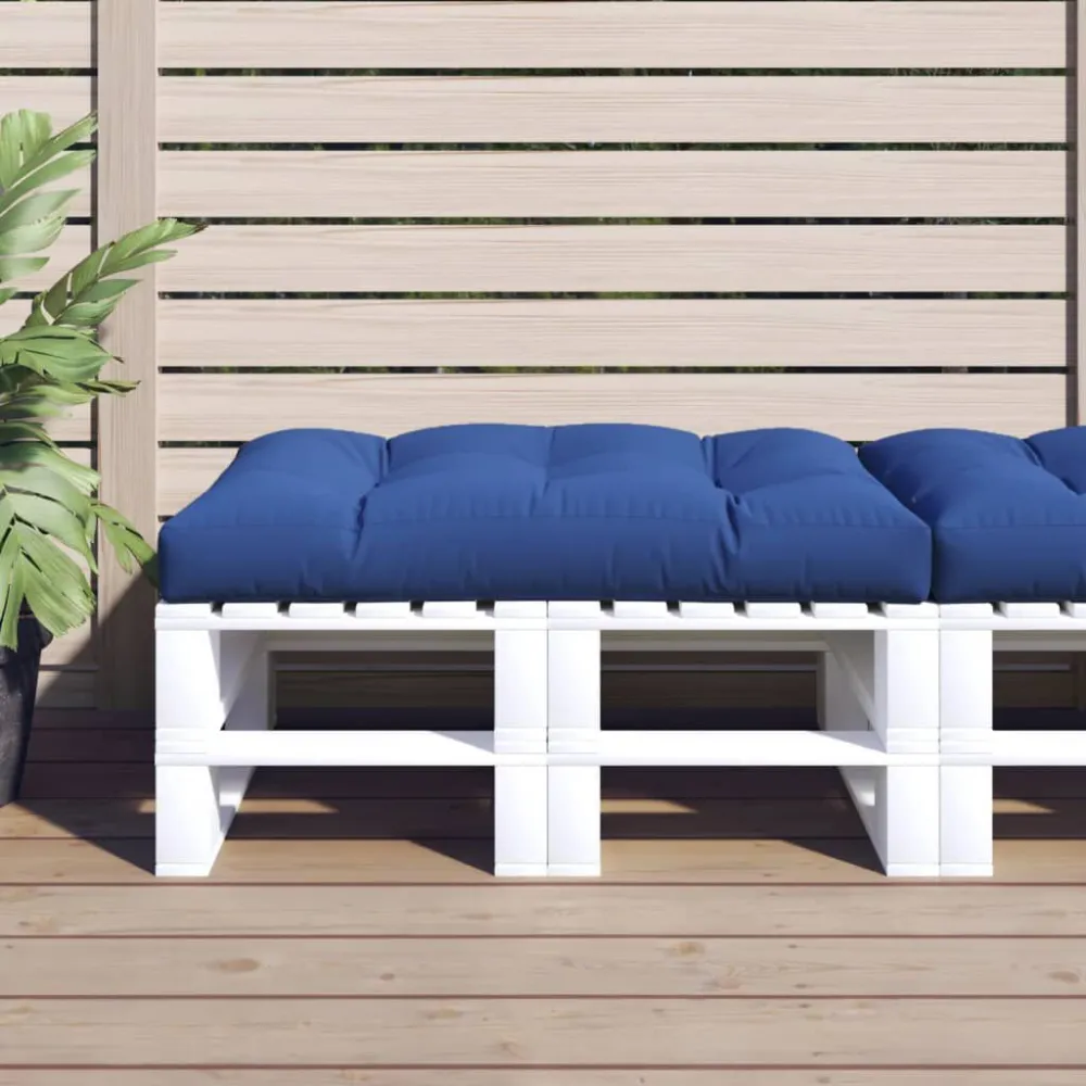 Almofada de Sofá Almofadão para sofá de paletes 120x80x12 cm tecido azul efetivo