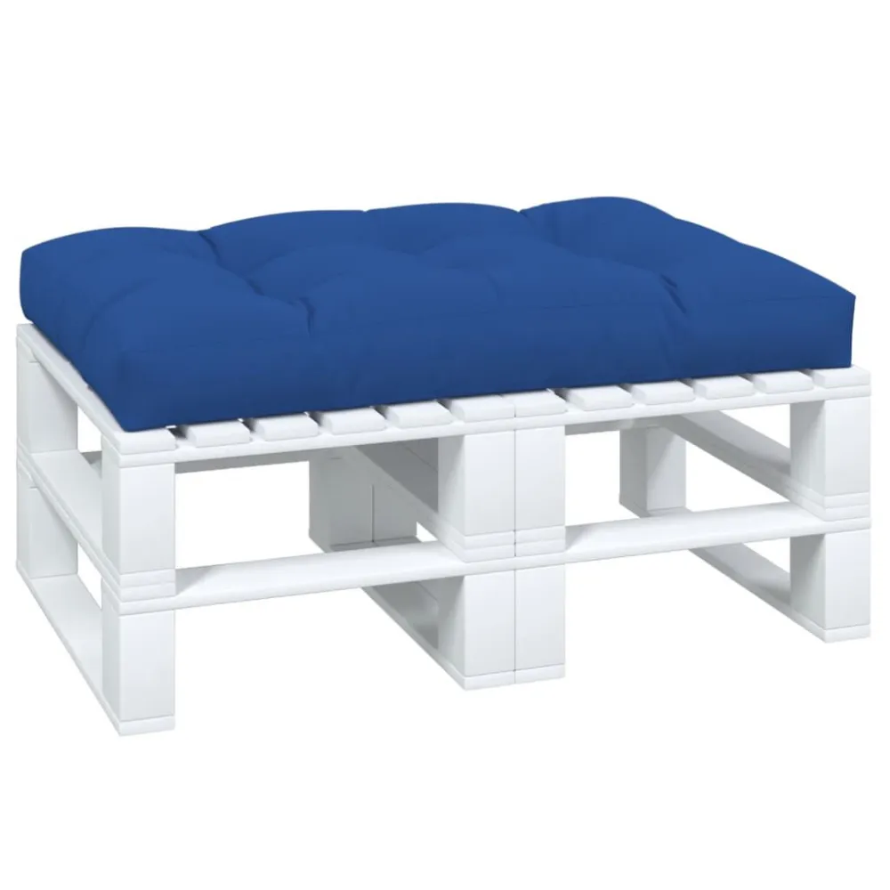 Almofada de Sofá Almofadão para sofá de paletes 120x80x12 cm tecido azul efetivo