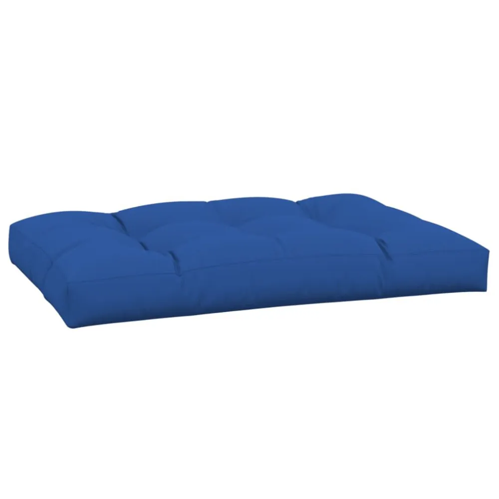 Almofada de Sofá Almofadão para sofá de paletes 120x80x12 cm tecido azul efetivo