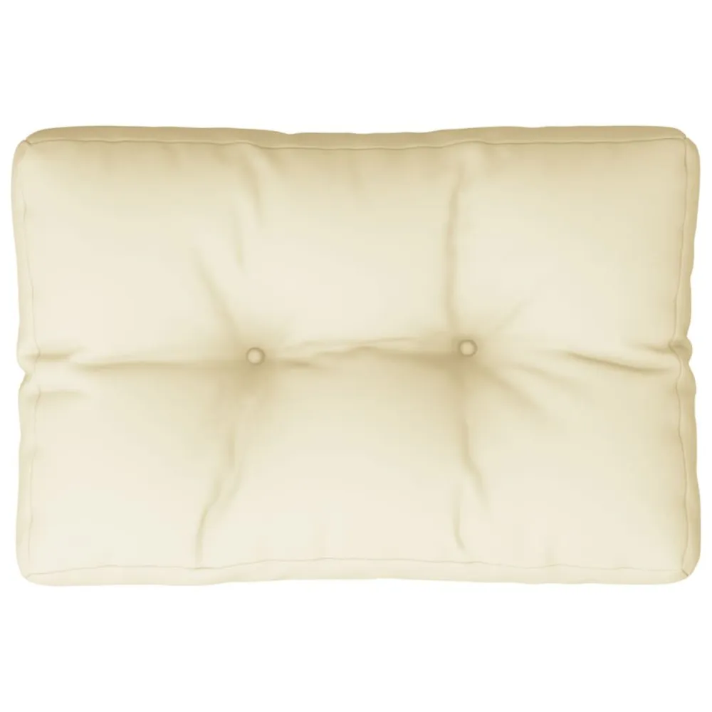 Almofada de Veludo Almofadão para paletes 50x40x12 cm tecido creme