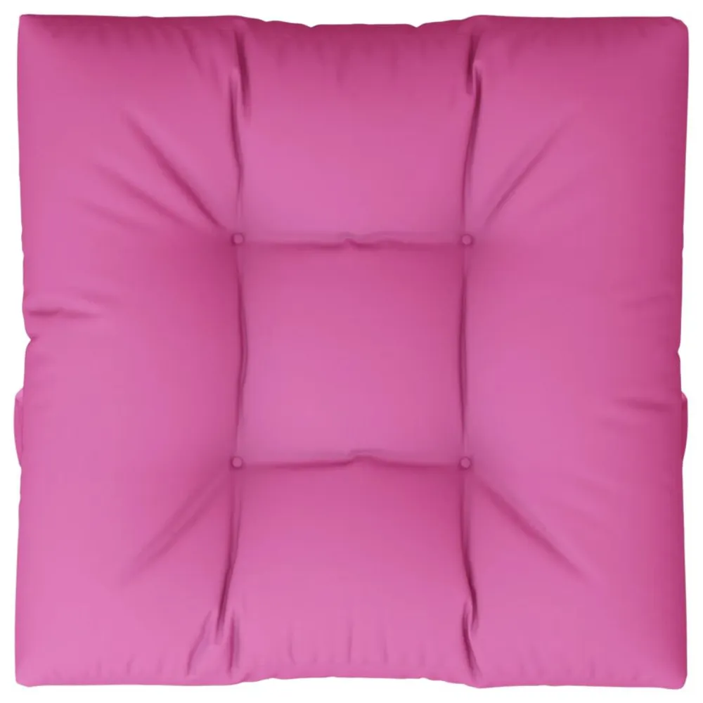 Almofada de Veludo Almofadão para sofá de paletes 80x80x12 cm tecido rosa