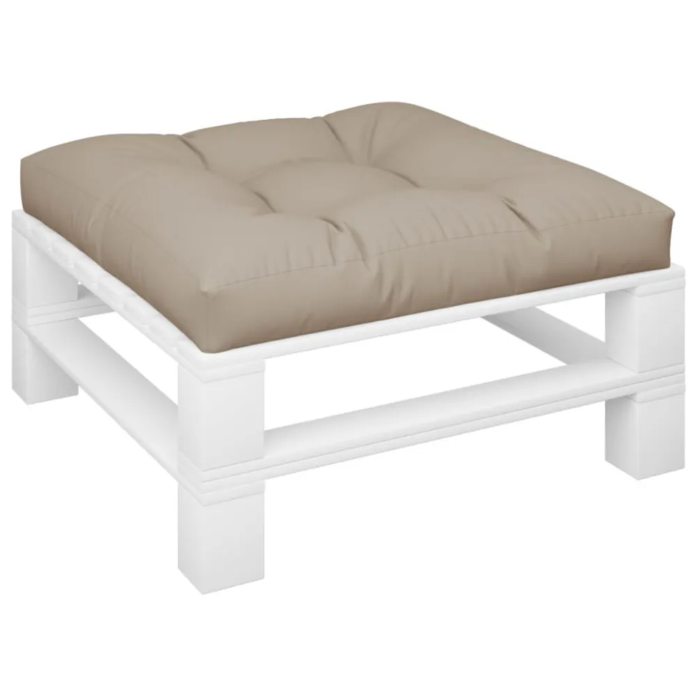 Almofada de Veludo Almofadão sofá de paletes 80x80x12 cm tecido cinza-acastanhado