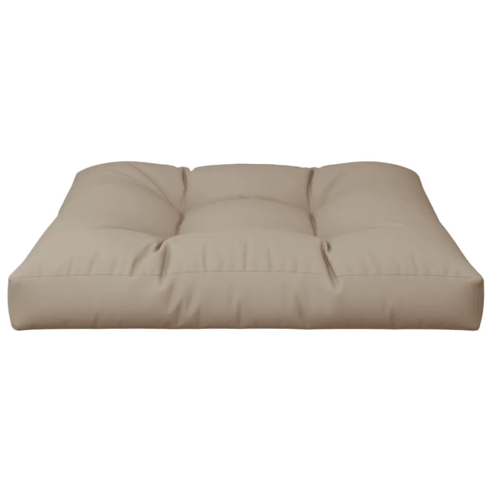 Almofada de Veludo Almofadão sofá de paletes 80x80x12 cm tecido cinza-acastanhado