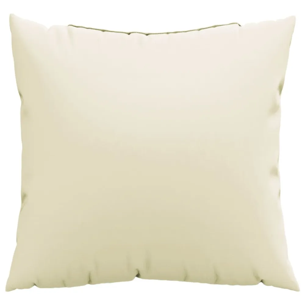 Almofadas de sofá 4 pcs 40x40 cm tecido cor creme | Decorativa | Antialérgica