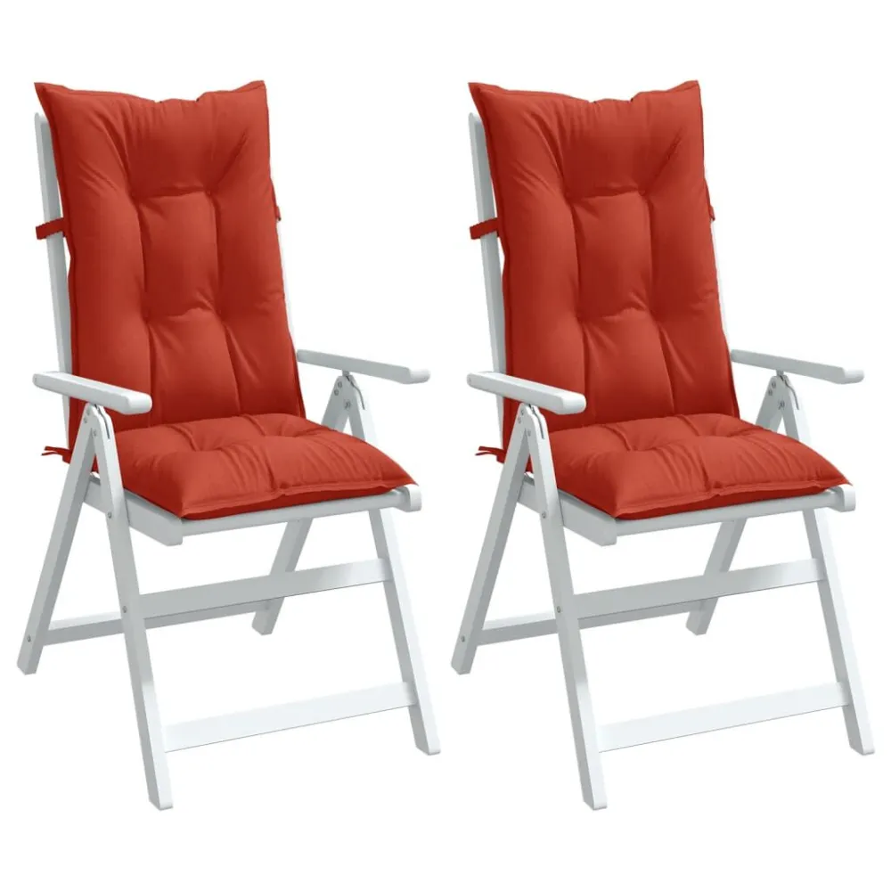 Almofadões cadeiras altas 2 pcs mesclado tecido vermelho para Sala de Estar