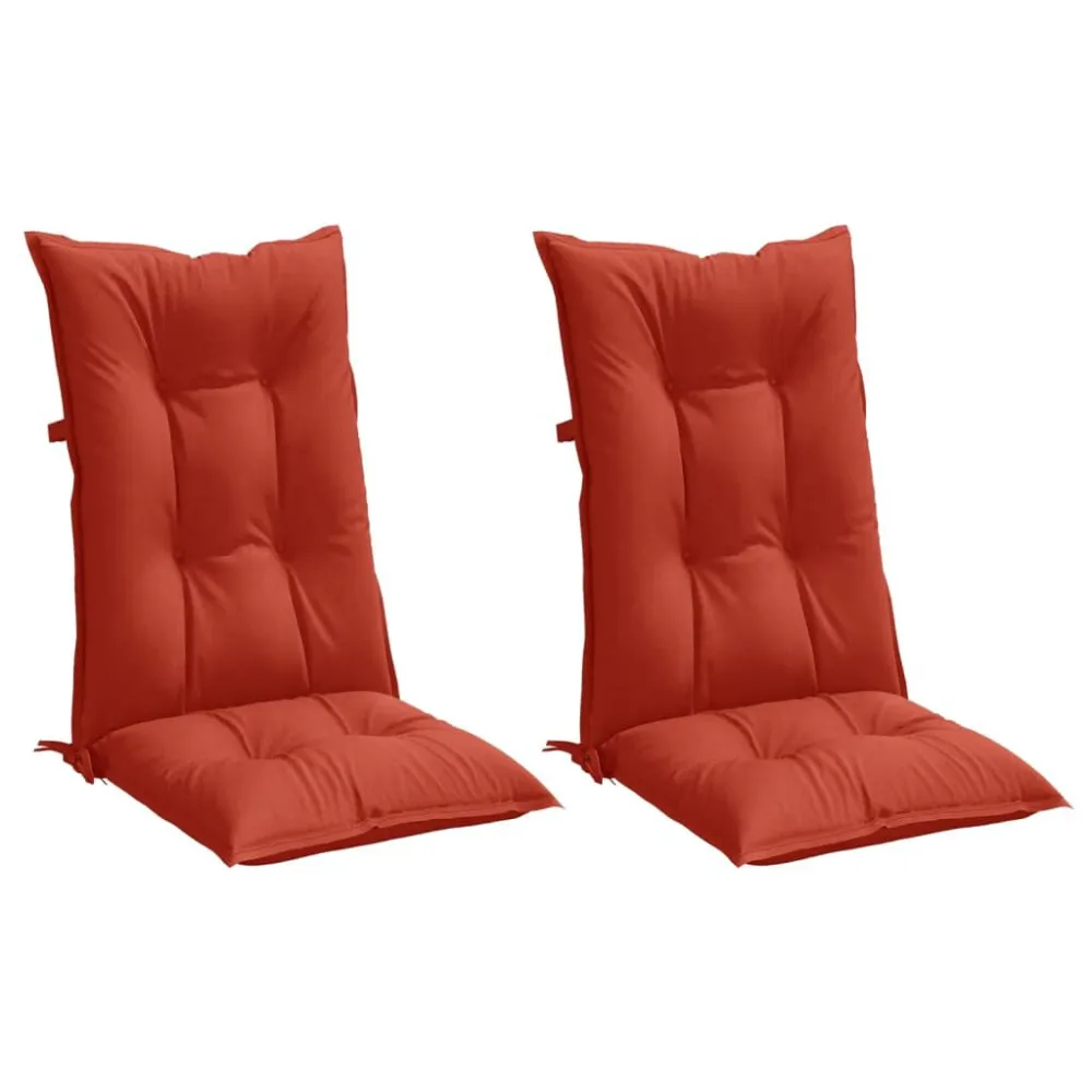 Almofadões cadeiras altas 2 pcs mesclado tecido vermelho para Sala de Estar
