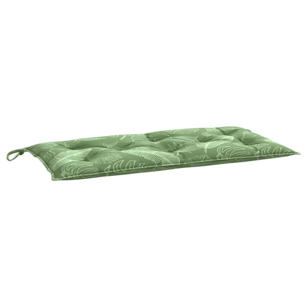 Almofadão banco jardim 100x50x7 cm tecido oxford regular folhas